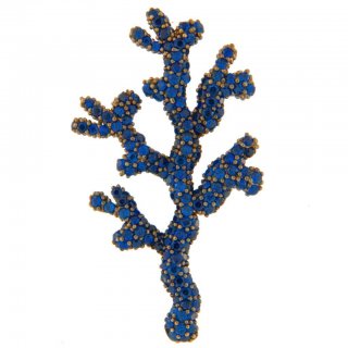 Myj - Orecchino Corallo - Argento - Zirconi