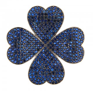 Myj - Orecchino Quadrifoglio - Argento - Zirconi