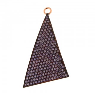 Myj - Pendente Triangolo - Argento - Zirconi