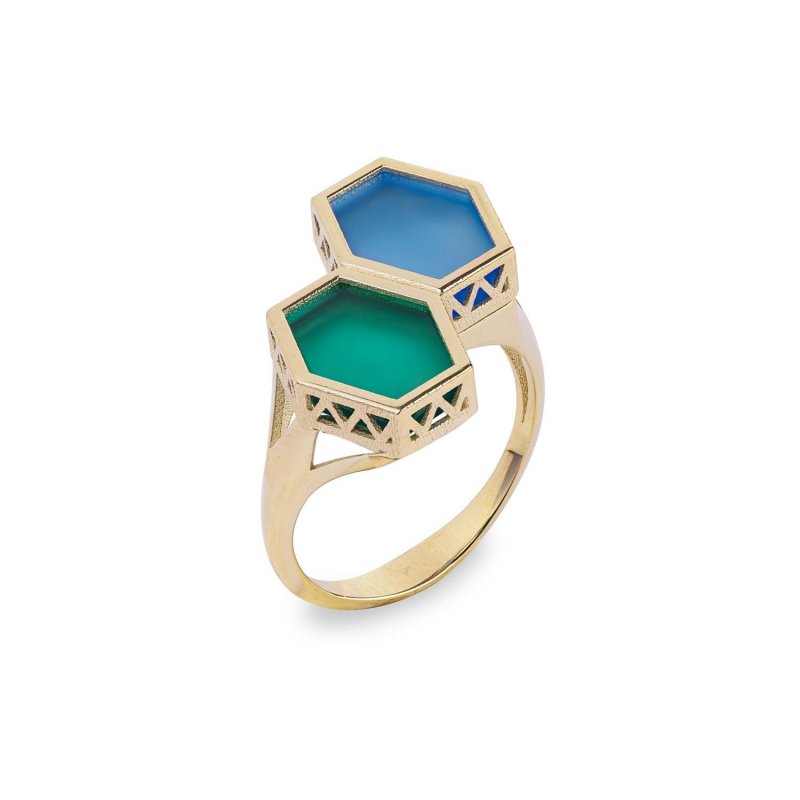 Gerardo Sacco - Anello Oro - Calcedonio