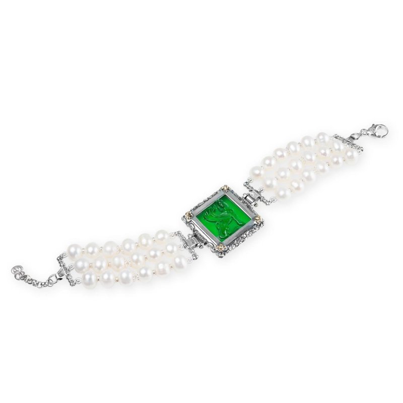 Gerardo Sacco - Bracciale Argento - Perle Bianche