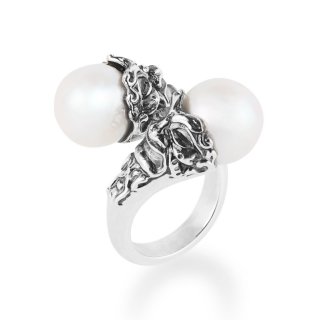 Gerardo Sacco - Anello Doppia Maschera - Argento