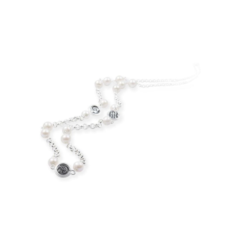 Gerardo Sacco - Collana Chanel - Argento - Perle