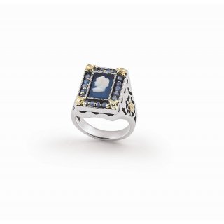Gerardo Sacco - Anello Au 18Kt - Agata Colorata