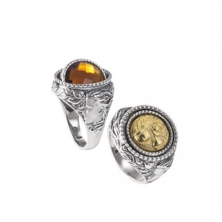 Gerardo Sacco - Anello Arg.925/000 - Cristallo Sfaccettato