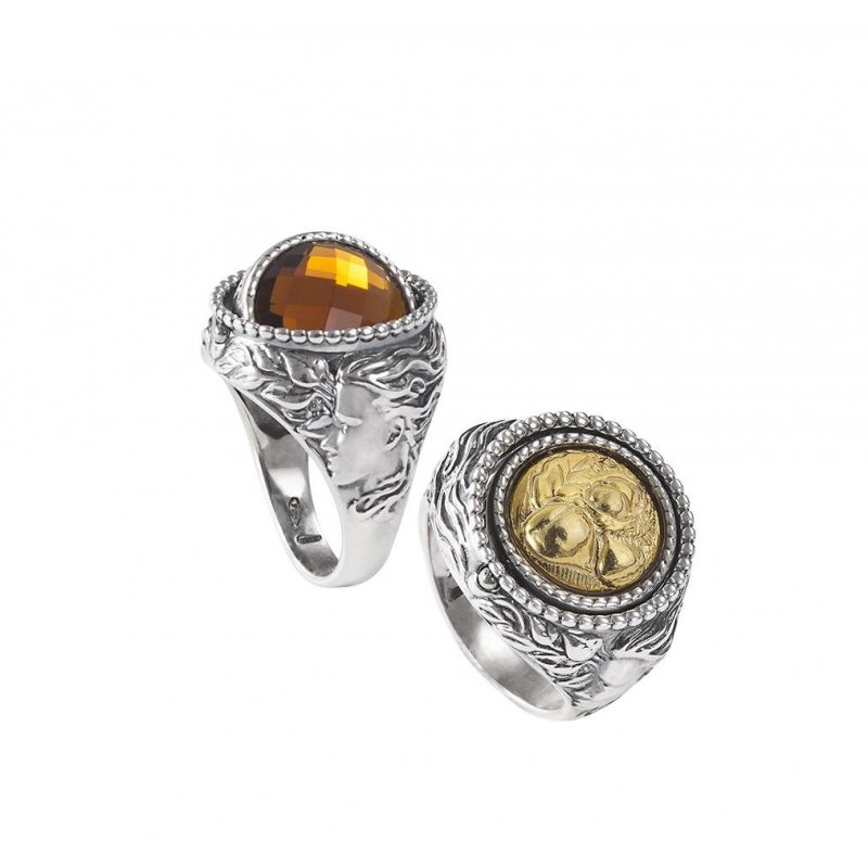 Gerardo Sacco - Anello Arg.925/000 - Cristallo Sfaccettato