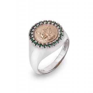 Gerardo Sacco - Anello Toro - Oro 375 - Cristalli