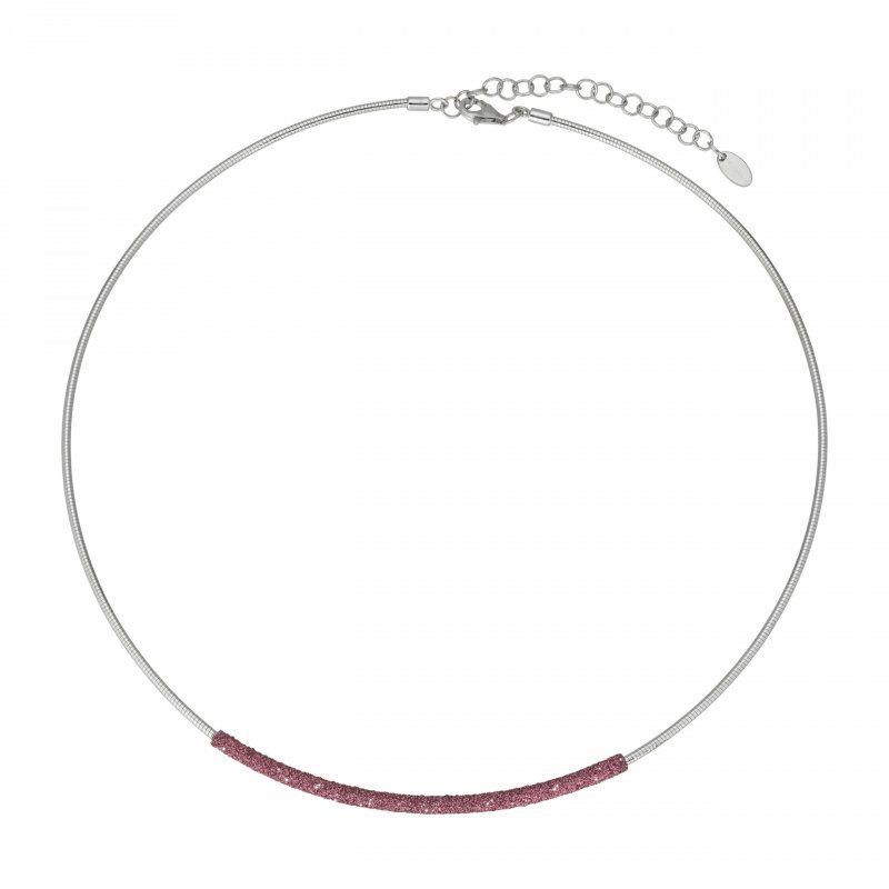 Pesavento - Collana Polvere - Argento Rodio - Rosa