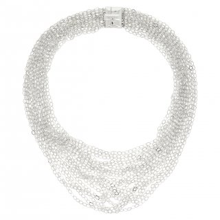 Pesavento - Collana Dna Fly - Argento Rodio
