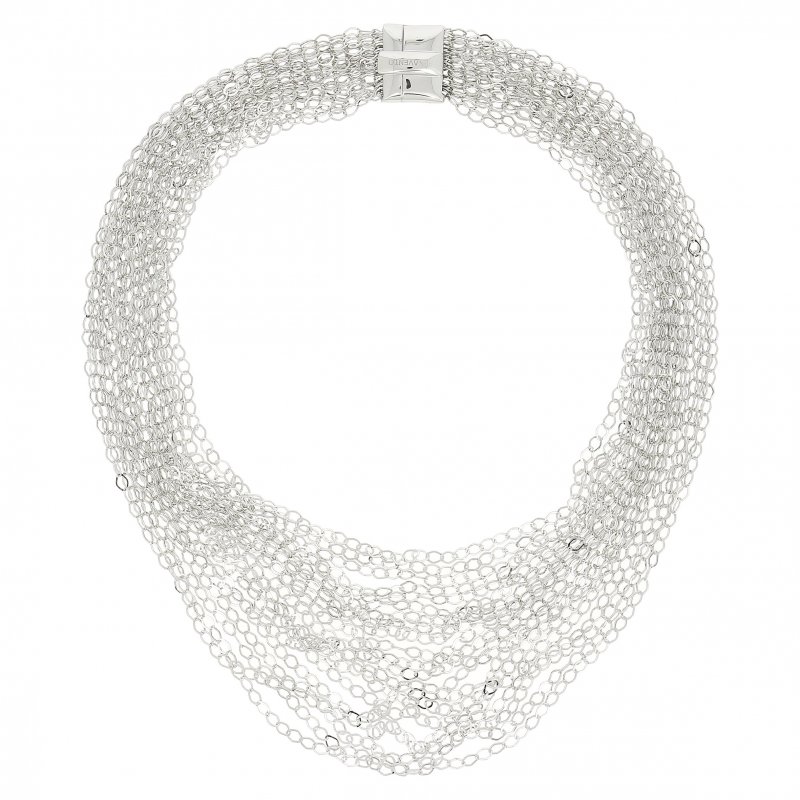 Pesavento - Collana Dna Fly - Argento Rodio