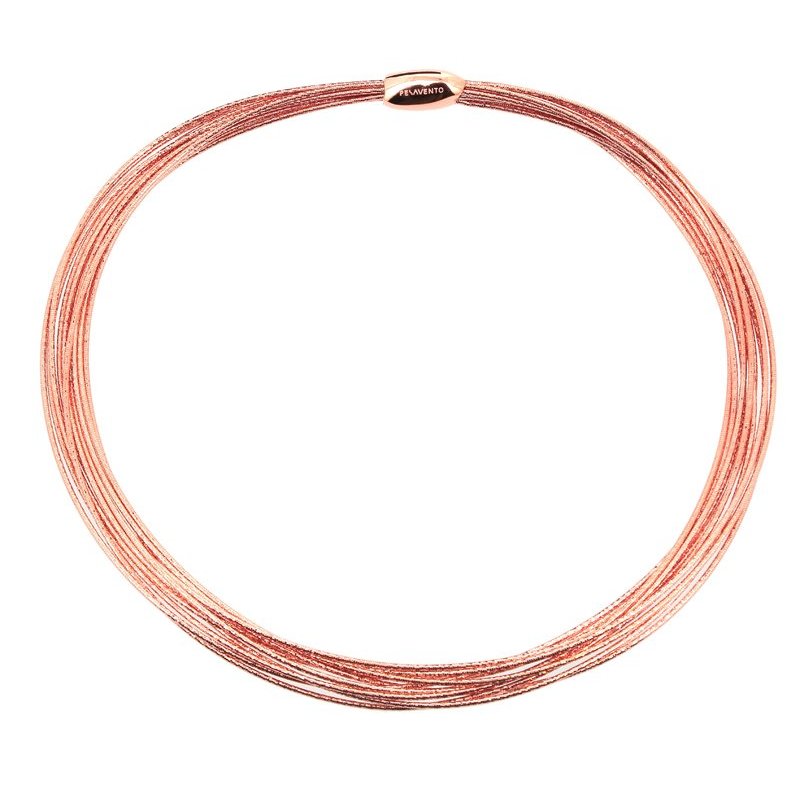 Pesavento - Collana Dna Spring - Argento Rosa