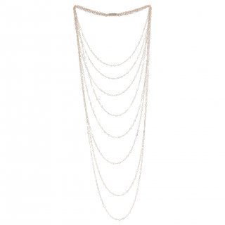 Pesavento - Collana Dna Fly - Argento Rosa