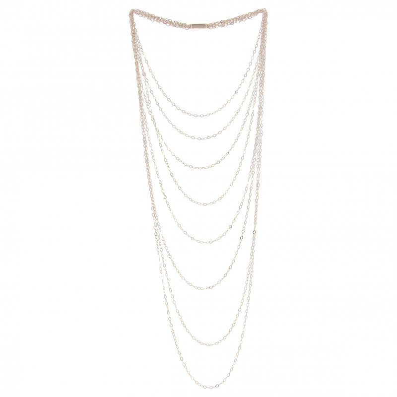 Pesavento - Collana Dna Fly - Argento Rosa