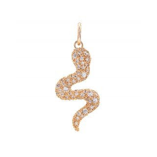 Alisei Milano - Pendente Serpente - Argento 925 - Zirconi