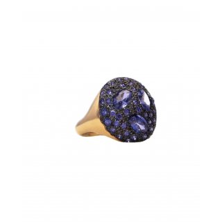 Alisei Milano - Anello Scudo Bombato - Argento 925 - Zirconi