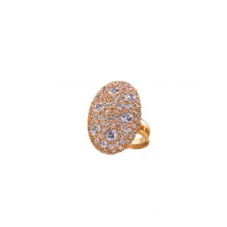 Alisei Milano - Anello Ovalone - Argento 925 - Zirconi