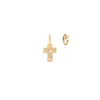 Alisei Milano - Pendente Croce - Argento 925 - Zirconi