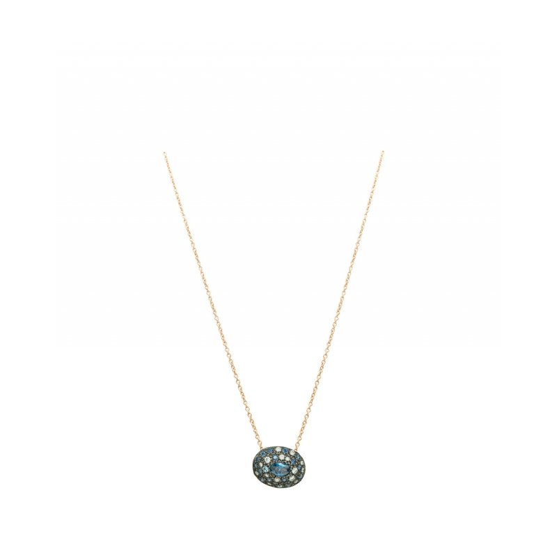 Alisei Milano - Collana Con Ovale - Argento 925 - Zirconi