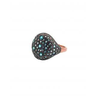 Alisei Milano - Anello Pavè Scudo - Argento
