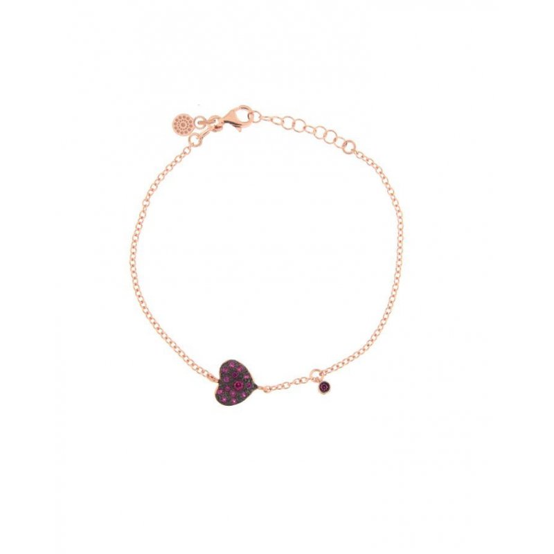 Alisei Milano - Bracciale Cuore - Argento - Zirconi