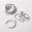 Anello Perla d’Acqua Dolce Coltivata e Pavè