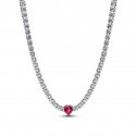Choker con cuore e punti luce