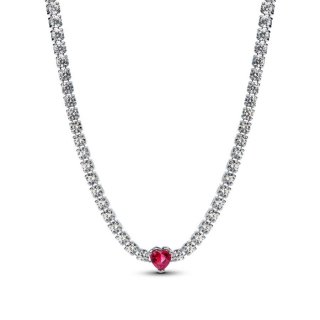 Choker con cuore e punti luce