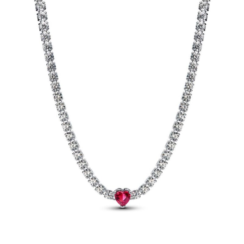 Choker con cuore e punti luce