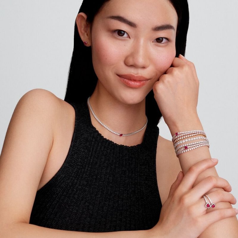 Choker con cuore e punti luce