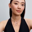 Choker con cuore e punti luce