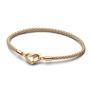 Bracciale Moments Maglia Geometrica con Chiusura a Cuore