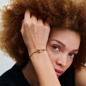Bracciale Moments Maglia Geometrica con Chiusura a Cuore