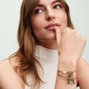 Bracciale Moments Maglia Geometrica con Chiusura a Cuore