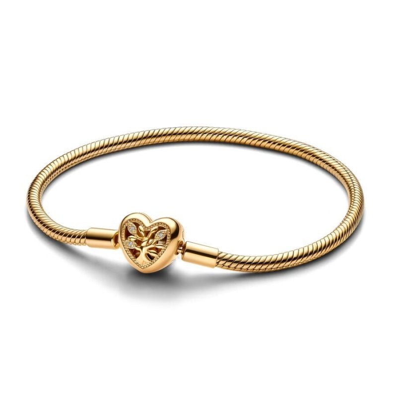 Bracciale Moments con Chiusura a Cuore Albero della Famiglia
