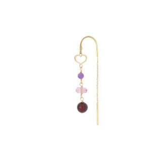 Maman Et Sophie - Orecchino Nuvole - Oro 18Kt - Ametista