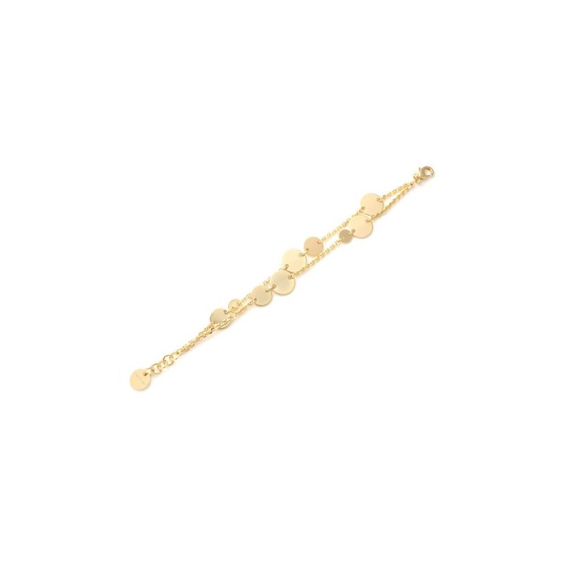 Bracciale Con Medagliette Dorato