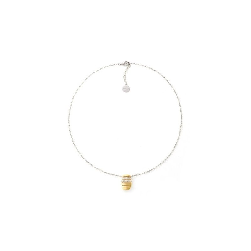 Collana In Argento Bicolore Con Zirconi