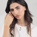 Collana In Argento Bicolore Con Zirconi