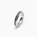 Mabina - Anello Pavè Nero - Argento 925 - Zirconi