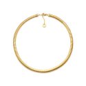 Collana Tubogas In Argento Dorato