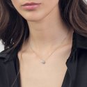 Collana In Argento Con Fiore Di Zirconi