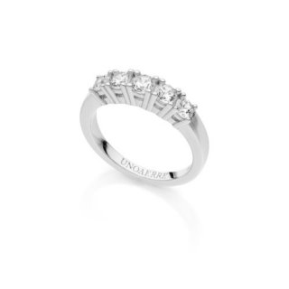 Anello In Argento E Zirconi