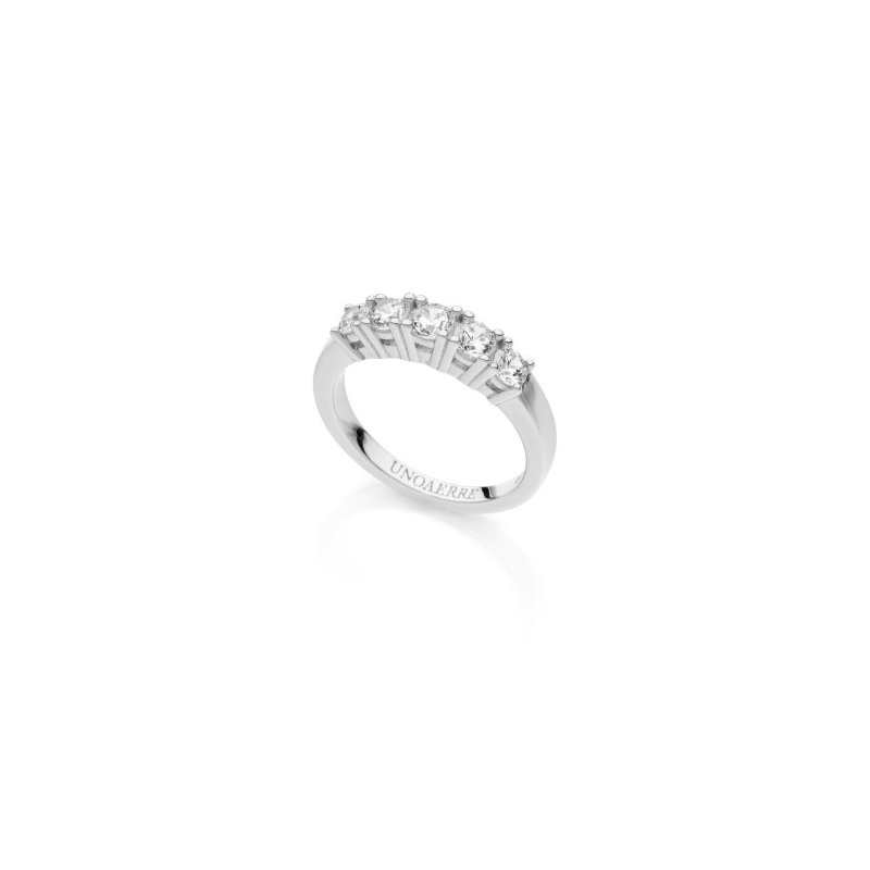 Anello In Argento E Zirconi
