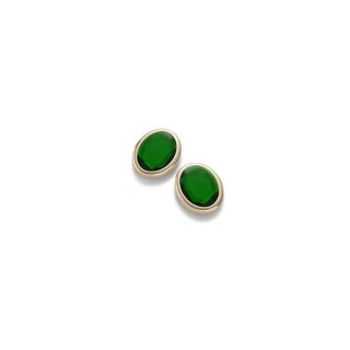 Aquaforte - Orecchini Caramelle - Verde Bottiglia - Oro