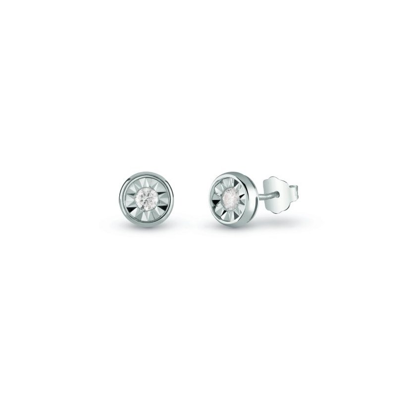 Bliss - Orecchini Bl Rugiada - Oro Bianco - Diamante