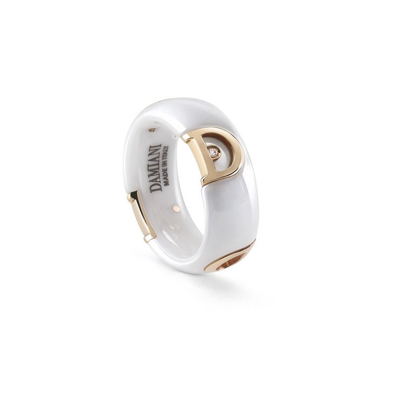 Damiani - Anello D.Icon - Oro Rosa - Ceramica