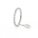 Anello Veretta In Argento Bianco