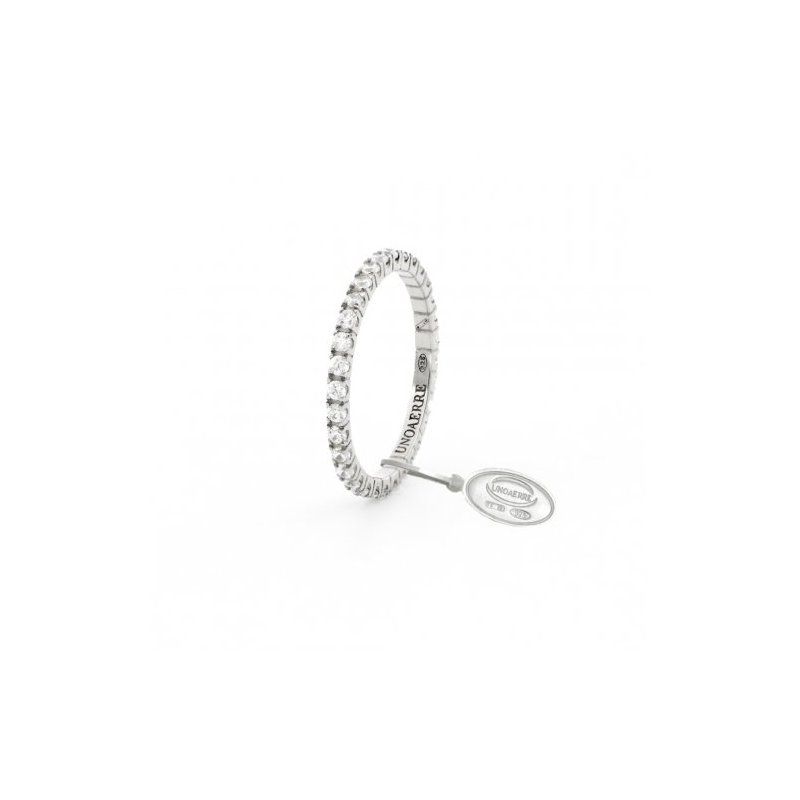 Anello Veretta In Argento Bianco