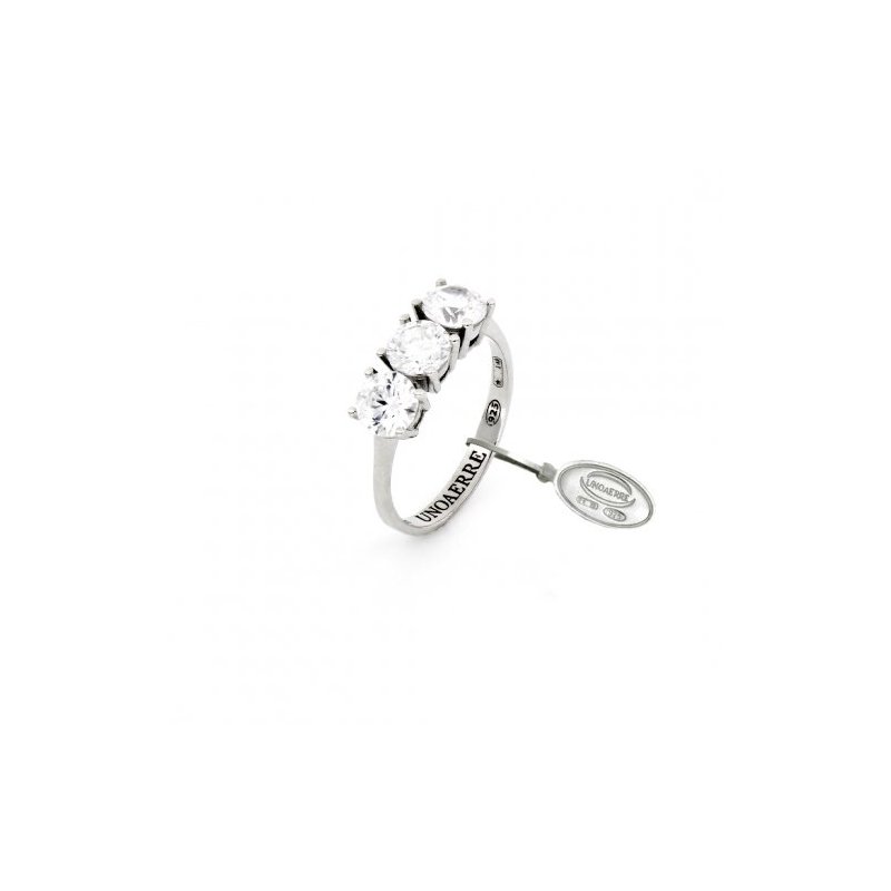 Anello Trilogy In Argento Bianco