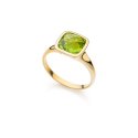 Anello In Argento E Cristallo Verde Peridot